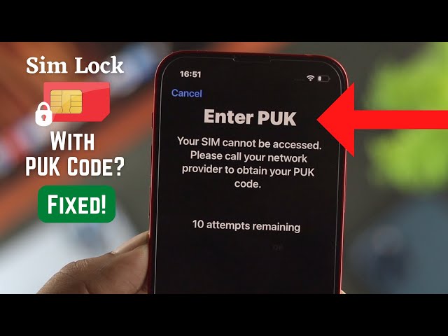 SIM Card Locked with PUK Code? - Enter PUK Screen Fixed!