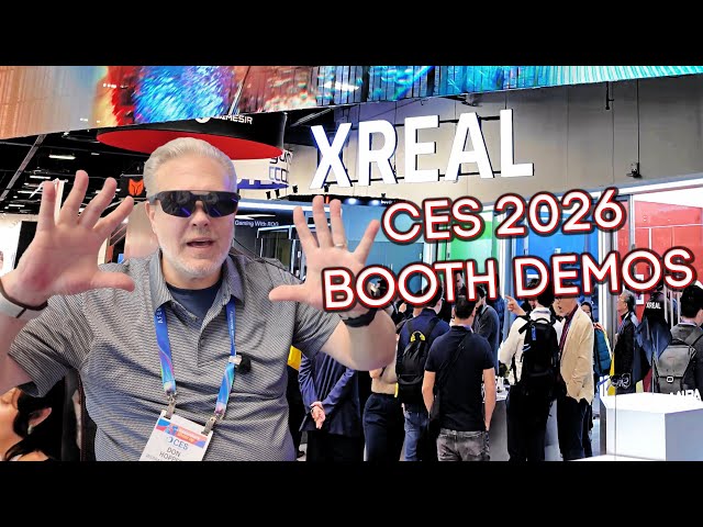 CES 2026 Booth Interviews: XREAL ROG R1 + Beta Eye Camera Gesture Control Demos