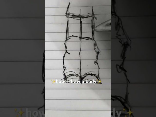 #drawing #art how I draw a body ✍️