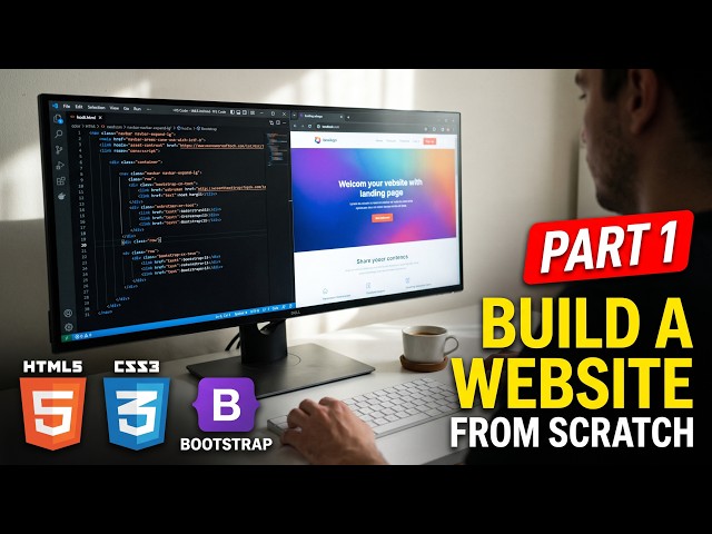 Build a Responsive Website with HTML, CSS & Bootstrap | Part 1