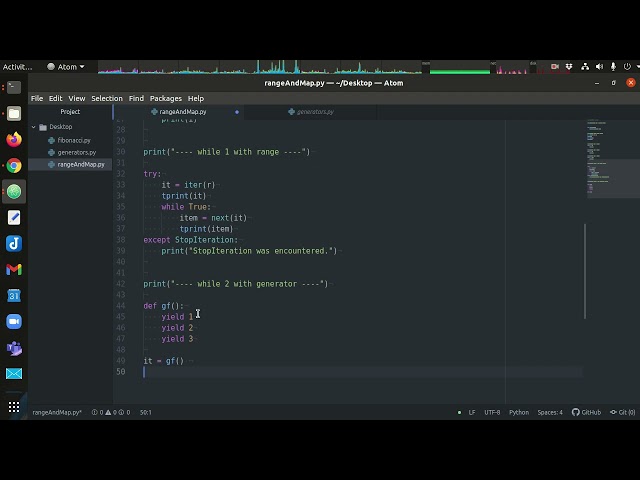 Iterables Range and Map in Python 3