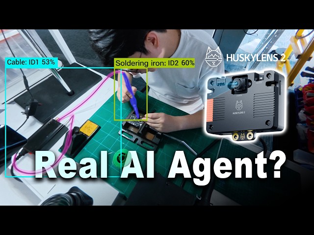 This AI Agent for Arduino/ESP32 Sees Danger(feat. LLM) | HUSKYLENS 2 AI Vision Sensor