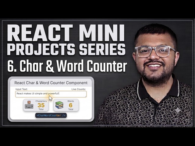How To Make A Character And Word Counter for an Input Field in React | React, TypeScript, Tailwin...