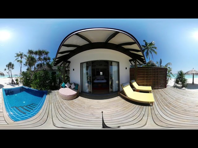 Robinson Club Noonu - Beach Villa mit Pool in 360°