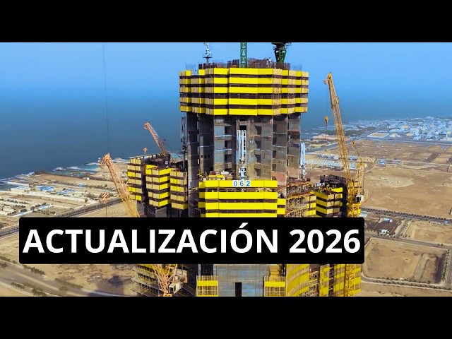 El Rascacielos de 1KM de Arabia Saudí Crece Rápidamente - Actualización de Construcción 2026