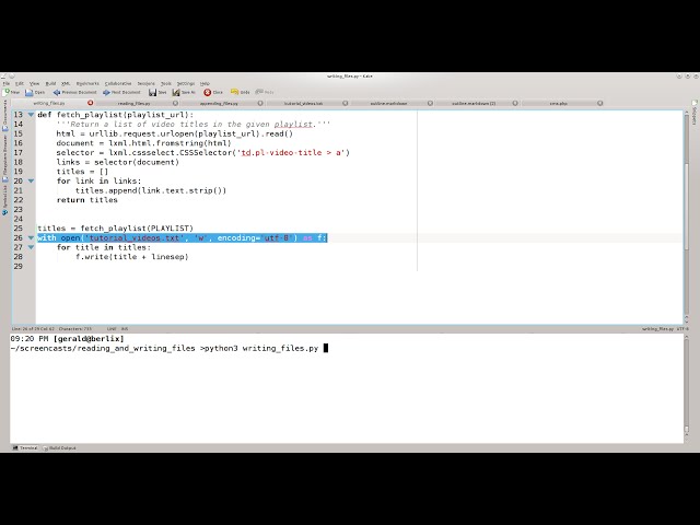 Python 3 Tutorial - Reading and Writing Files