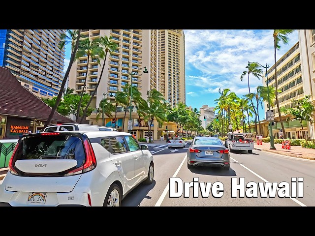 Honolulu, Hawaii 🚗 DRIVING TOUR Around Town