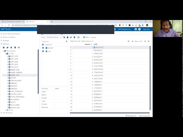 SAS Bootcamp 5.3 - Reading across rows with PROC SQL