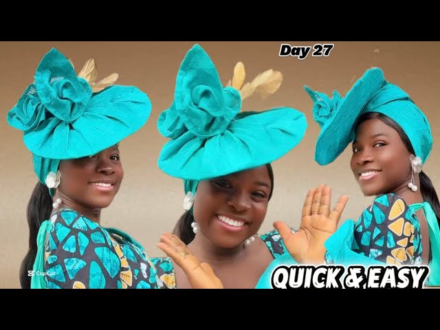     This Headwrap Looks Like a Fascinator! | Easy Tutorial 