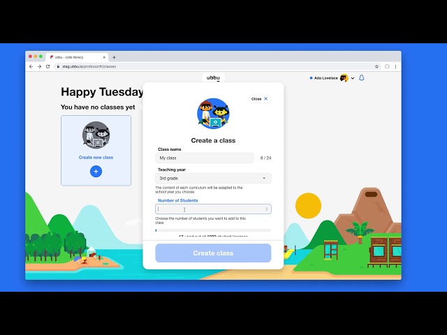 How to create a classroom on ubbu