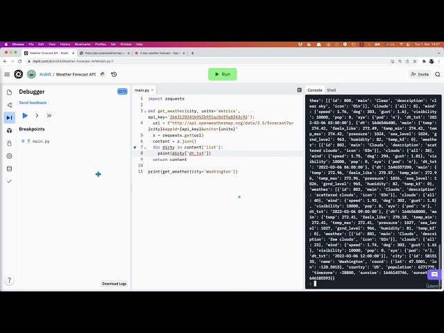 (Solution) Weather Forecast API | Automate Everything with Python