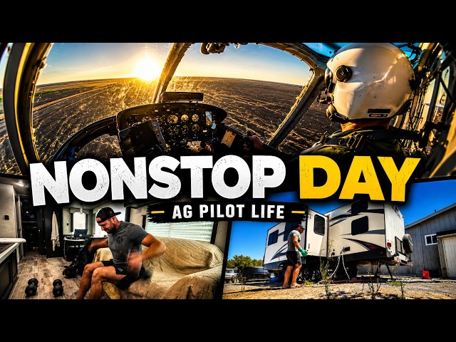 Un día completo en la vida de un piloto agrícola