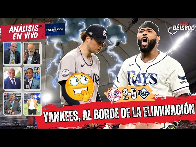 RAYS PONEN en JAQUE a los YANKEES que NO BATEAN y buscarán la BARRIDA en EL BRONX | ESPN Beisbol