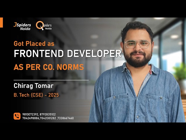 FRONTEND DEVELOPER || JSPIDERS NOIDA || PLACED STUDENT REVIEW
