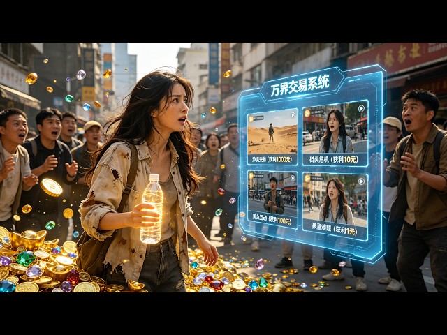 💥窮忙族意外綁定萬界交易系統！礦泉水換千元小刀換萬年美玉跨時空撿漏暴富，從月薪三千逆襲掌控科技與財富的都市女王！ #短劇 #drama #爽劇