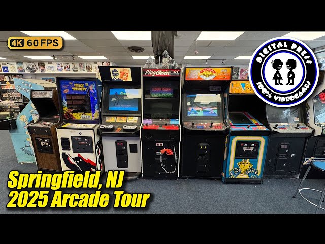 Digital Press Videogames arcade tour (Springfield NJ), new April 2025 full 4K walkthrough