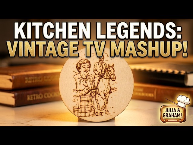 When The Galloping Gourmet Meets Julia Child! Vintage Cooking Laser Art! 🍳🐎