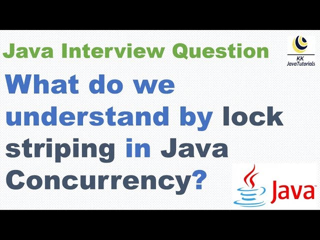 What do we understand by lock striping ? || Java Concurrency Interview Question