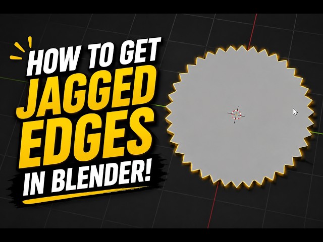 How to get Jagged Edges in Blender! [16 SECONDS]