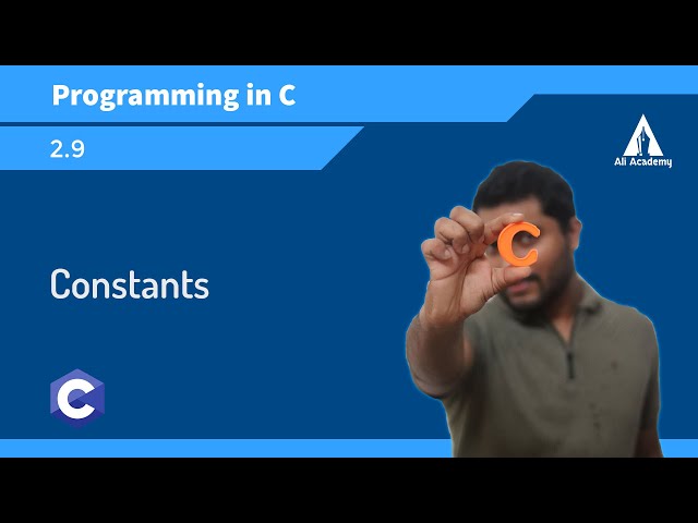 Constants | Programming in C | EST102 | KTU | Malayalam