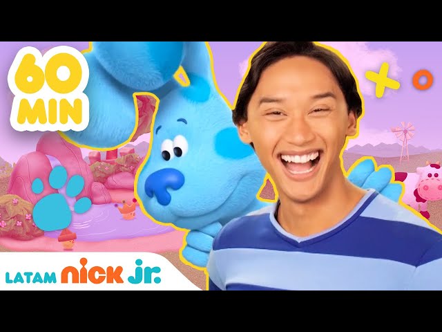 Las Pistas de Blue y tú | ¡1 HORA de juegos sin parar con Blue y Josh! | Nick Jr. en Español