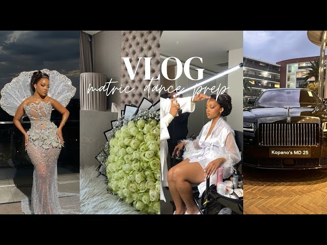 MATRIC DANCE/PROM VLOG: orapeleng modutle dress , rolls royce , spa & more | SOUTH AFRICAN YOUTUBER