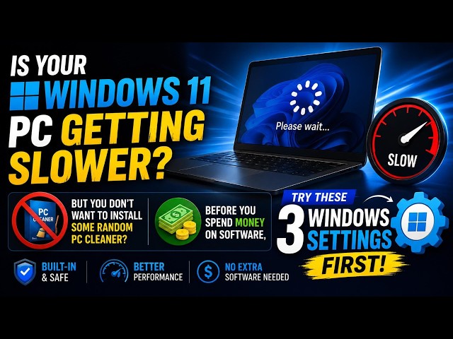 Is Your Windows 11 PC Getting Slower? Try These Settings First!
