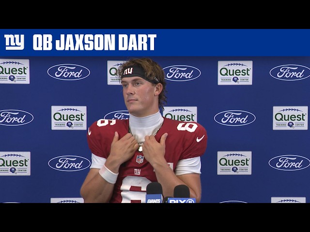 Jaxson Dart 'continuing to learn, continuing to grow as a player' | New York Giants