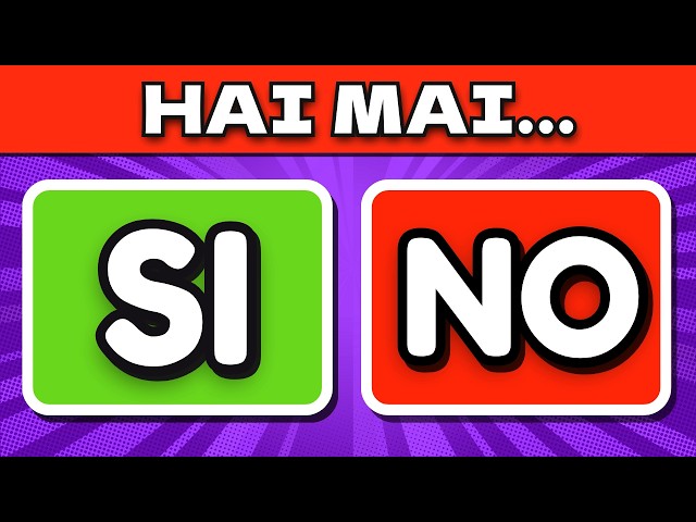 NON HO MAI…   ✅ ❌ 40 Domande - Rispondi Sinceramente 😄