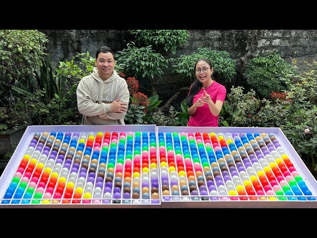 Puzzle sorting ball game challenging game hard mode from rainbow balls