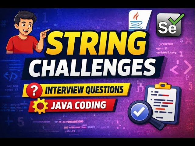 👉 String Manipulation Challenges in Java | Interview Coding Questions