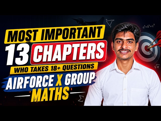 Most Important Chapters Of Airforce X Group Technical Maths. Learn With Ankit Dara 