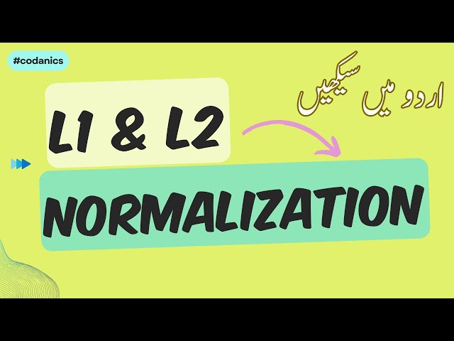 L2 and L1 Normalization in python