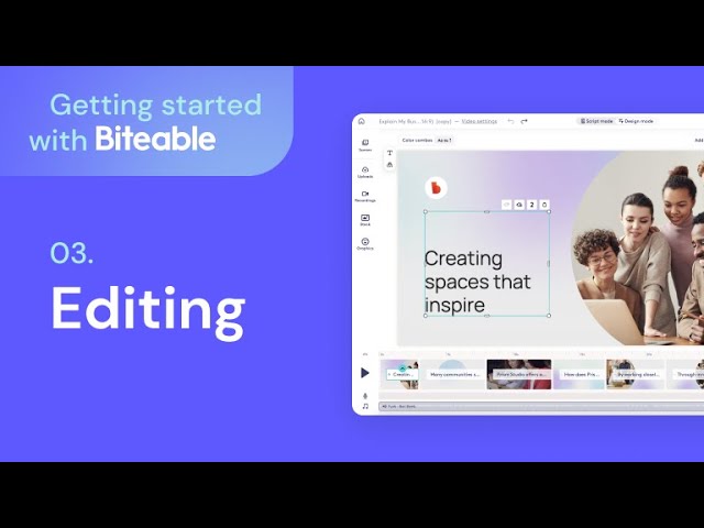 Getting Started with Biteable: Editing