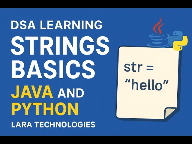 Strings-Java programming | @faang-academy