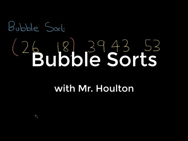 2.1.3 Bubble Sort.  Revise GCSE Computer Science