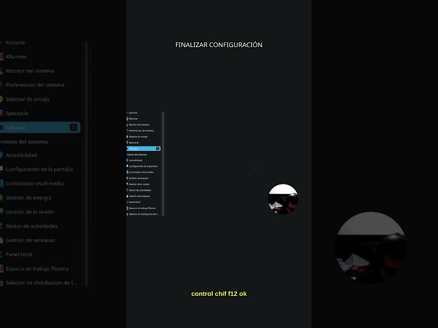 FINALIZE CONFIGURATION