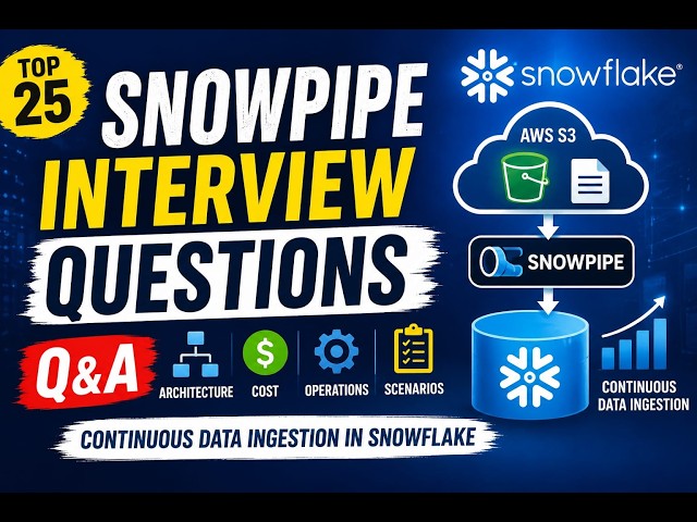 Prepare for your Snowflake interview with this complete Snowpipe Interview Questions & Answers