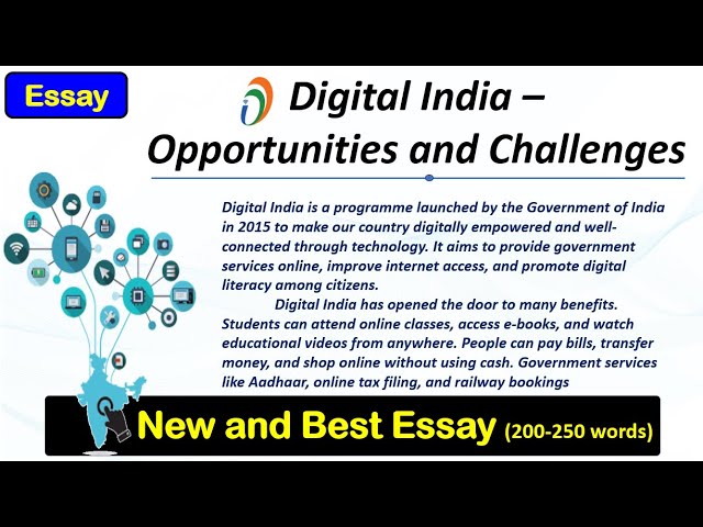 Digital India – Opportunities & Challenges | Essay for Students | Easy English