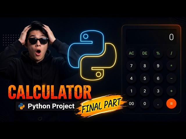 💻 Build a Smart Python Calculator (FINAL PART) 🚀 | GUI + EXE App 🔥