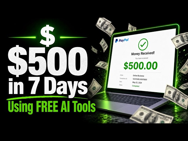 How I Made $500 in a Week Using Free AI Tools