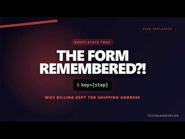 How React Key Props Actually Work (Reconciliation & State Reset)