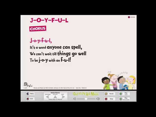 J-O-Y-F-U-L - Words on Screen™ Original