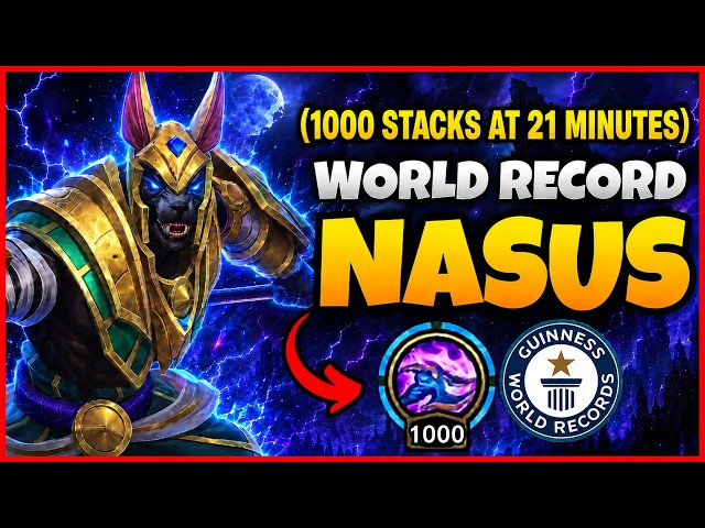 How I Set the Nasus World Record (1000 Stacks in 21 Minutes)