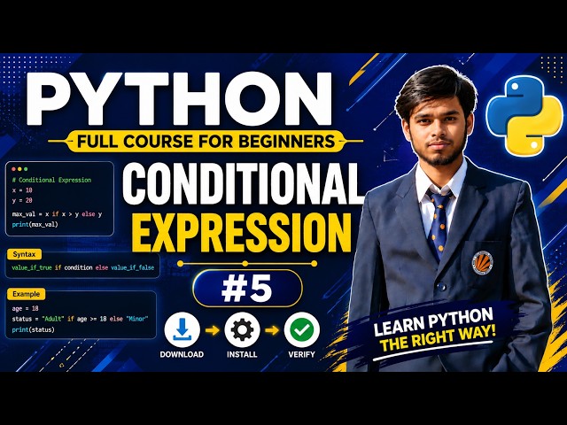 Conditional expressions: if, else, and elif conditions topic