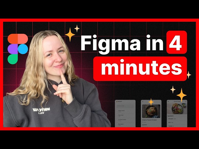 Design an App in Figma (4 Min Crash Course for Beginners!)