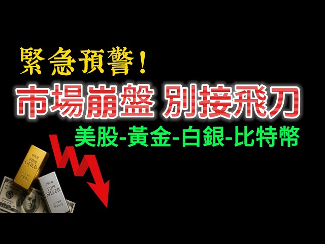 🔴緊急預警！全球資産大跌！美股、比特幣、黃金全線跳水！現在是逃跑還是抄底？全球金融市場巨震給投資者的三大警告！