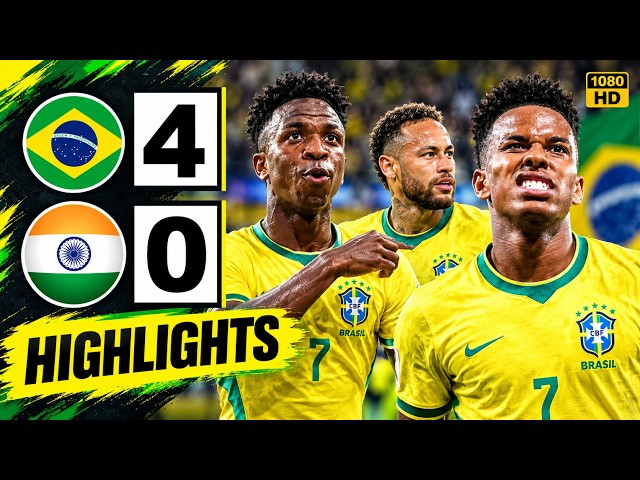 Brazil 4-0  India highlights All goals -Friendly Match - 2026