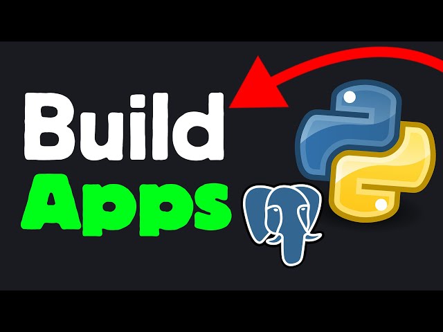 Build a Web App with Python, PostgreSQL and Streamlit | Step-by-Step Tutorial