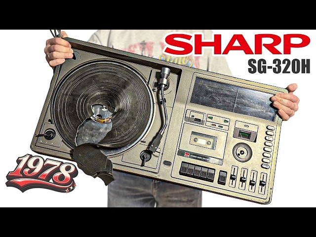 1978 ⚙️ Vintage Music Center RESTORATION | Sharp SG-320X 🎵 Japan